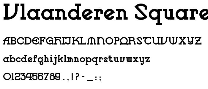 Vlaanderen Square NF font